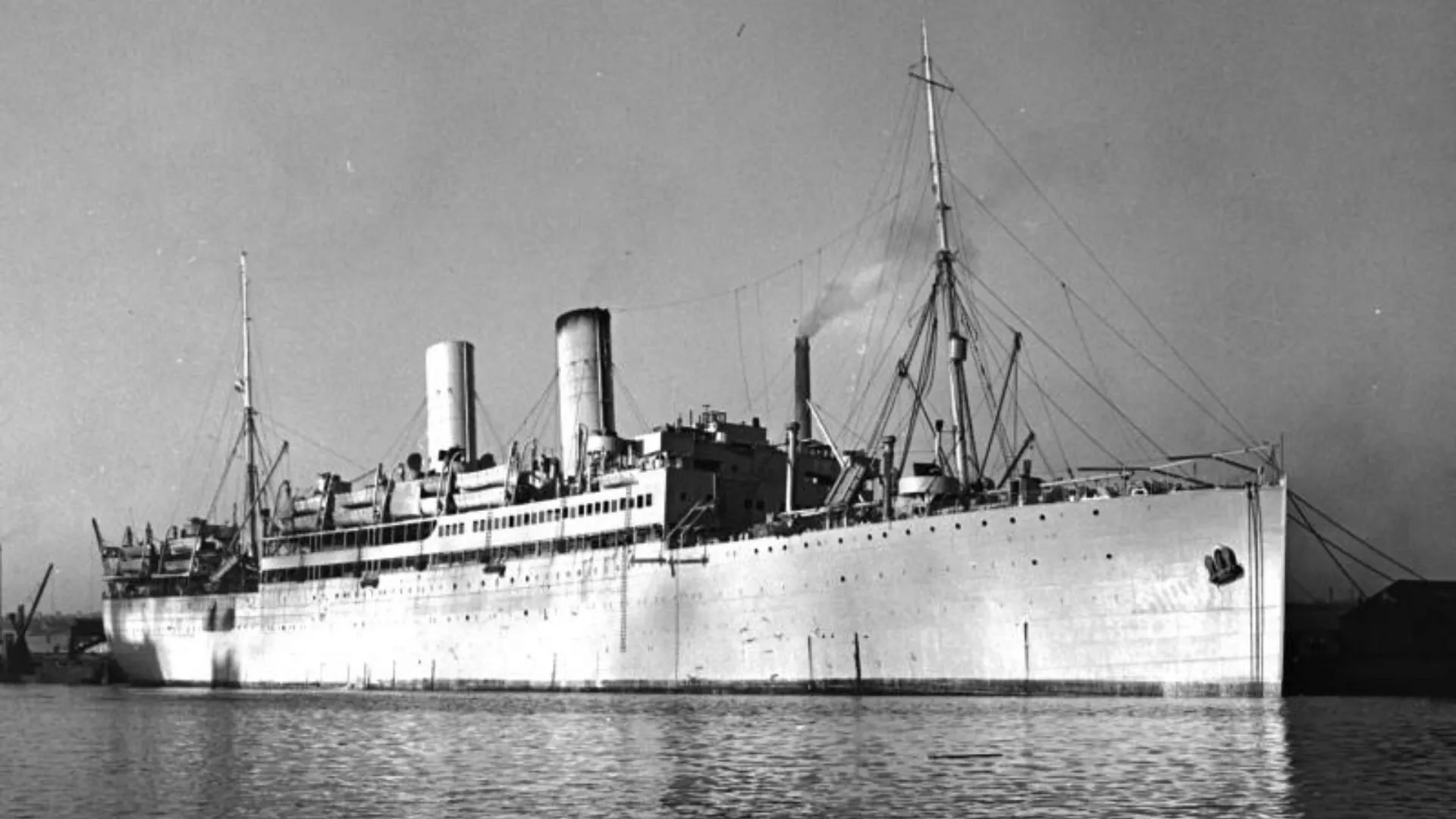 Volendam converted into a troopship