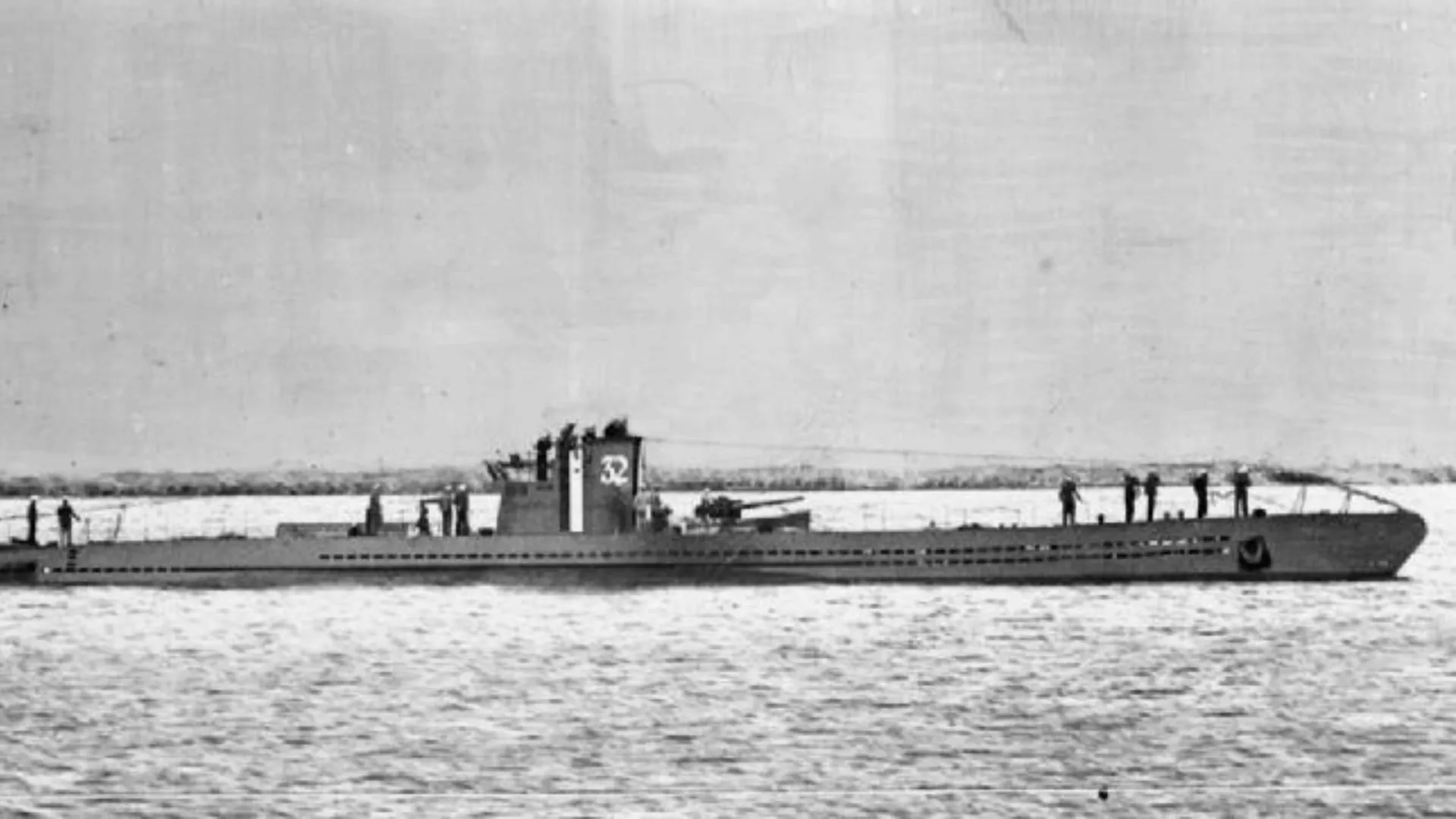 Explosion after torpedo hit