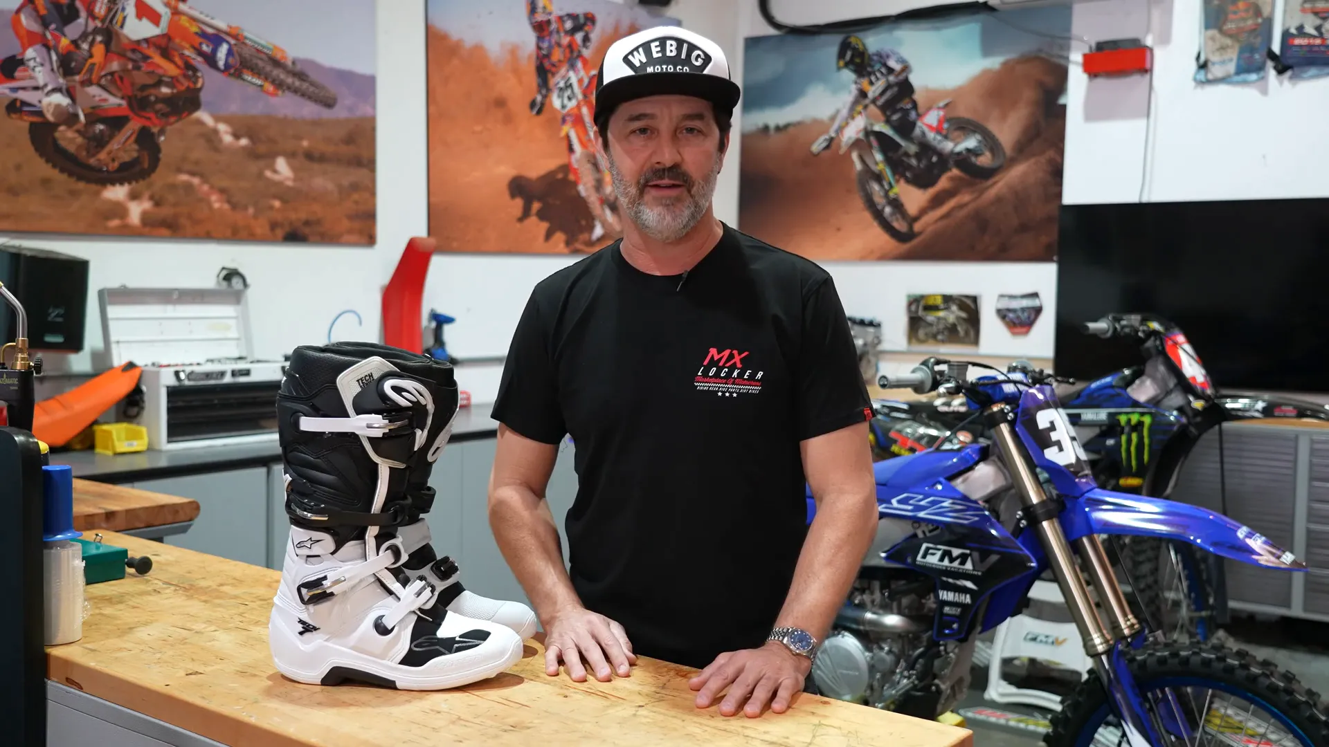 MX Locker website homepage with motocross gear