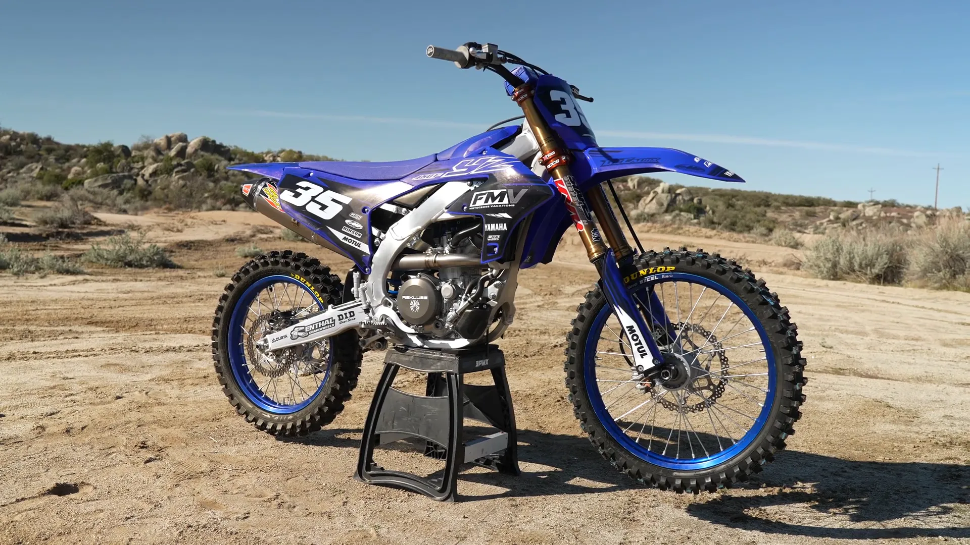 Pro Circuit Ti-6 exhaust installed on Yamaha YZ250F
