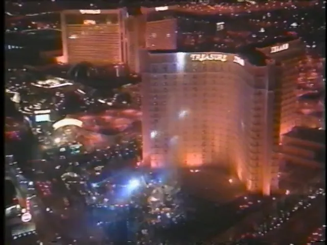 The shimmering lights of Las Vegas on New Year's Eve