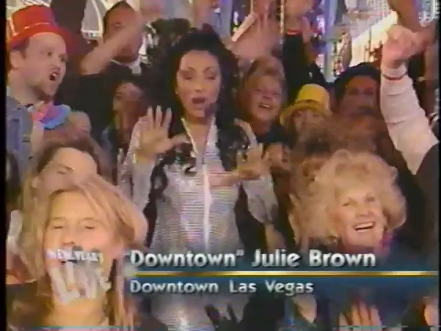 Julie Brown hosting live from Fremont Street