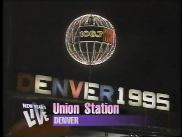 Fireworks in Denver above Union Station