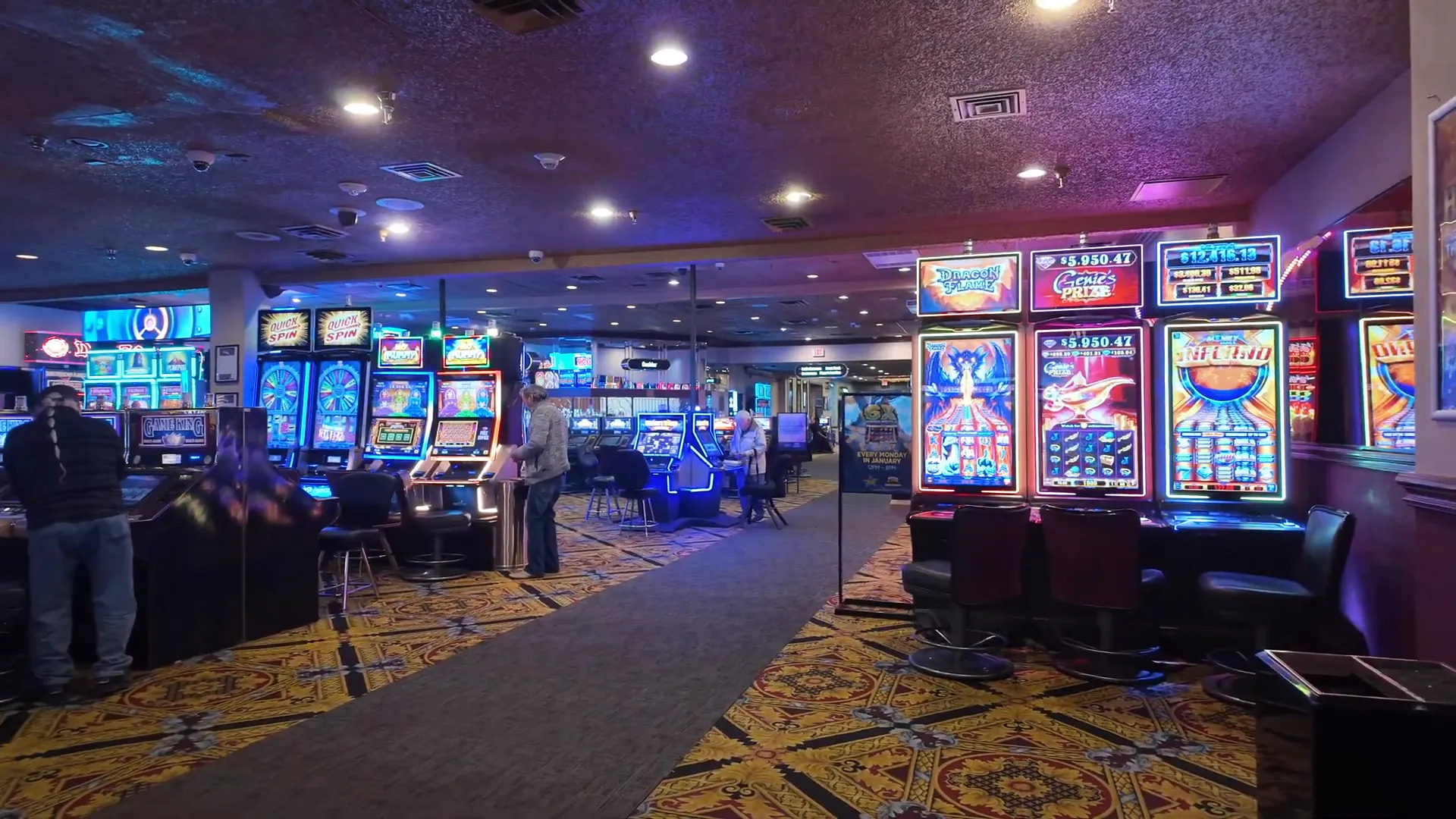 Interior view of Railroad Pass Casino