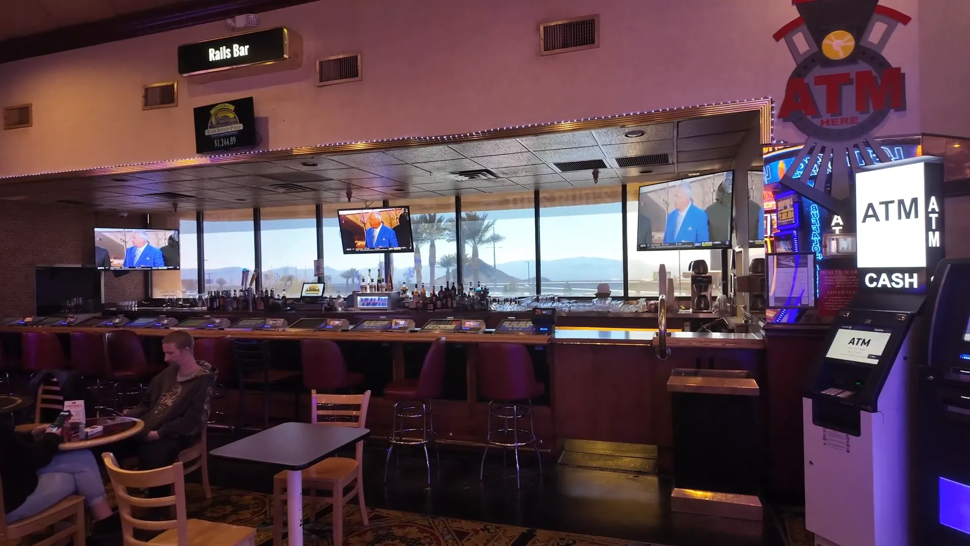 Interior gaming area at Railroad Pass Casino