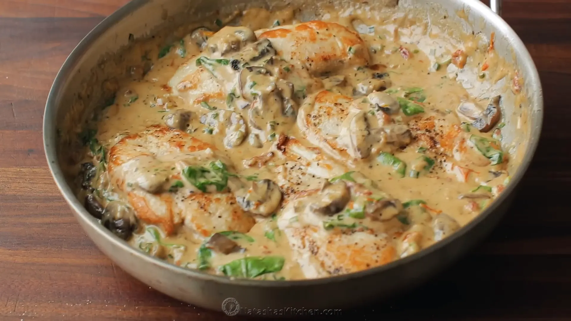 Garnishing chicken