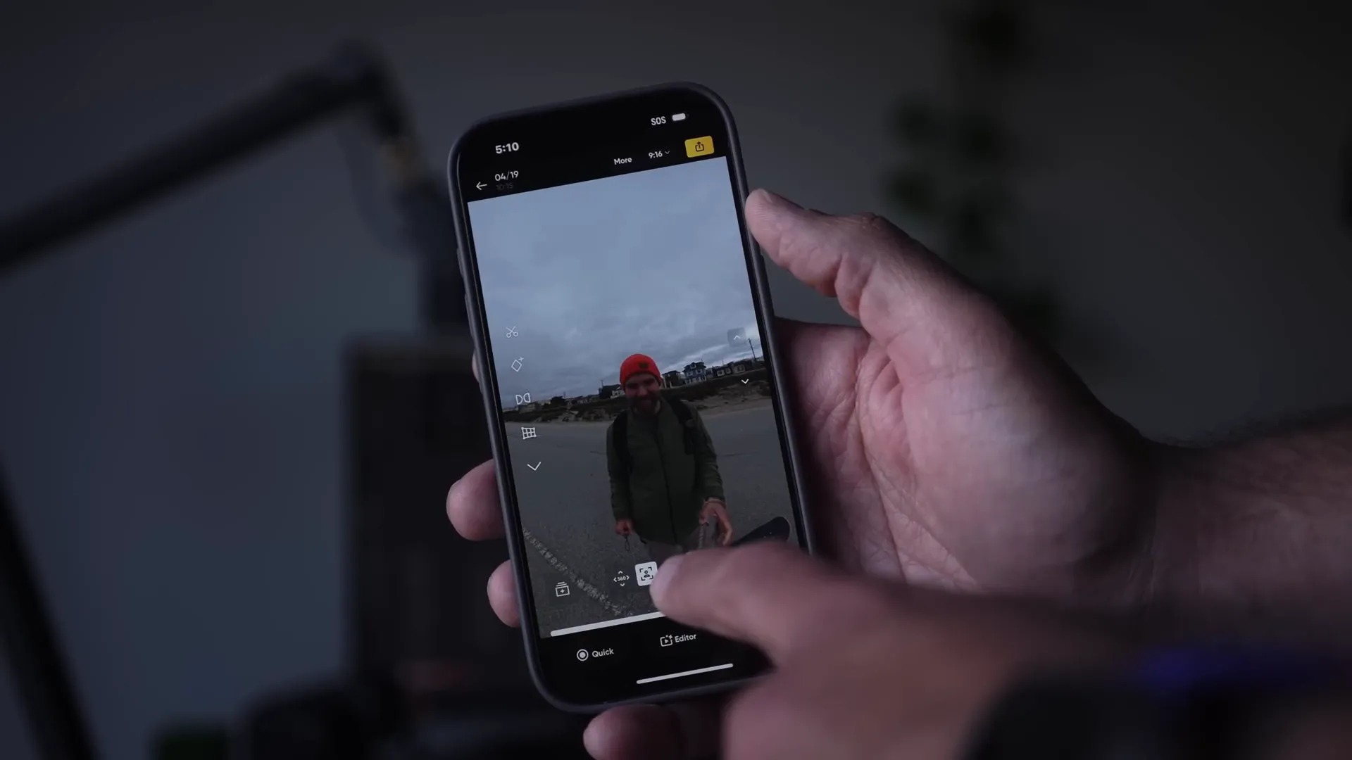 Insta360 mobile app interface showing new editing features