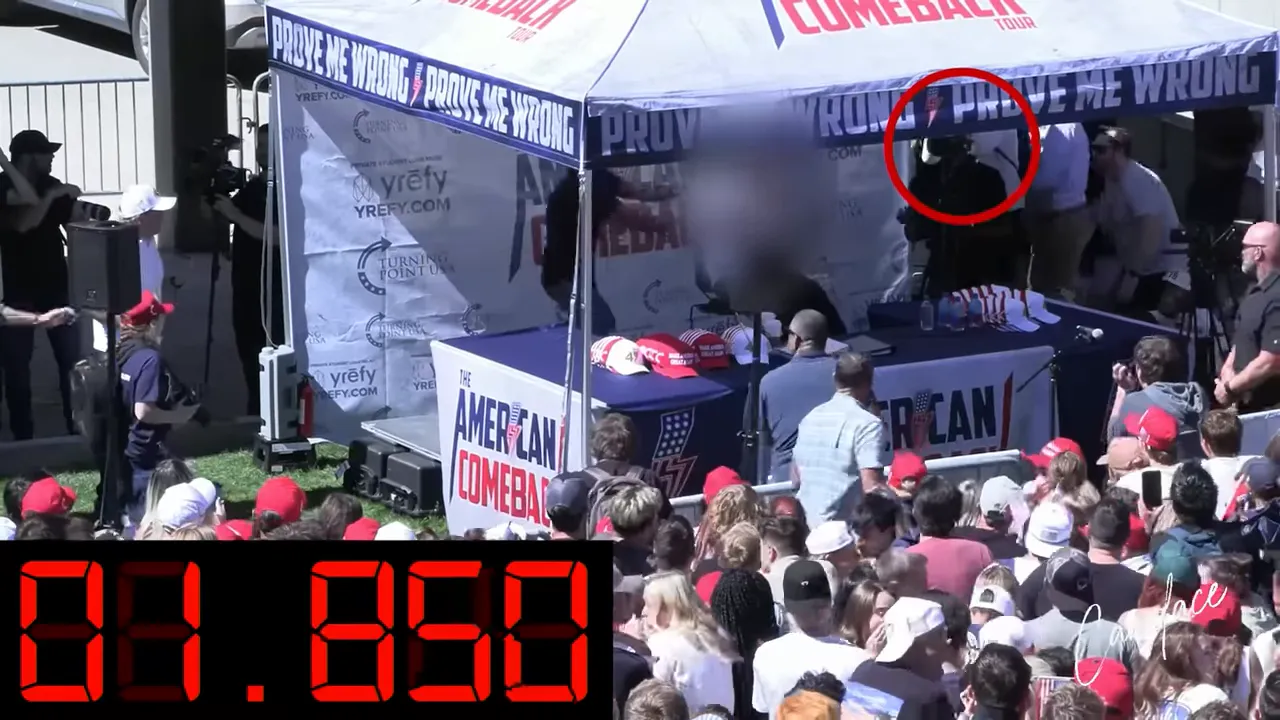 Frame showing Mikey McCoy on a phone call after the shot