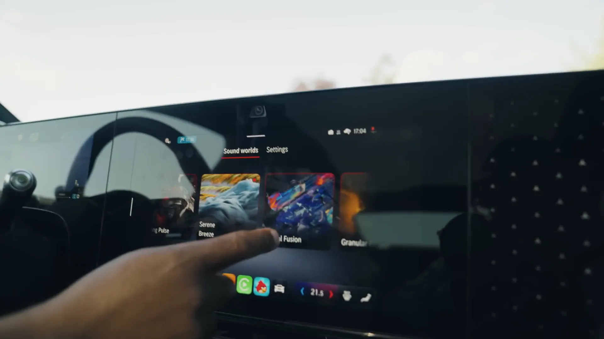Mercedes CLA customizable sound experience settings