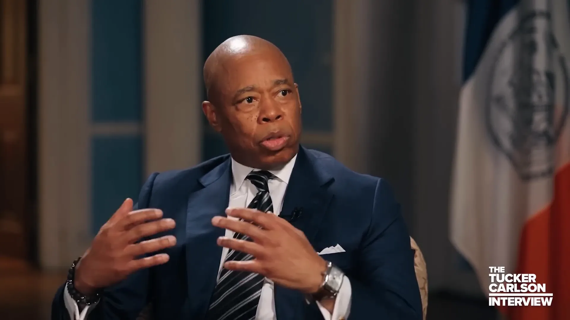 Eric Adams discussing immigration crisis with Biden administration
