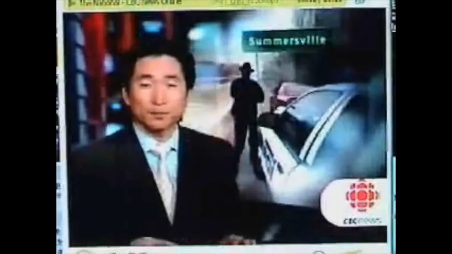 News footage describing Summersville as a speed trap
