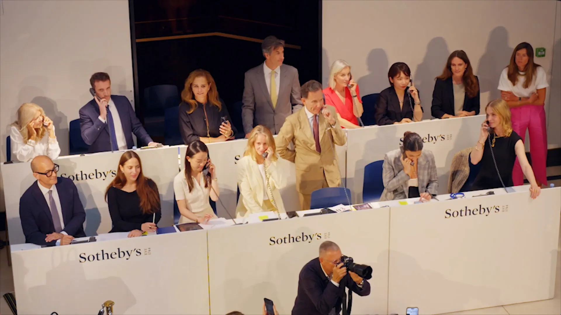 Celebratory moment as the bag sells for seven million euros