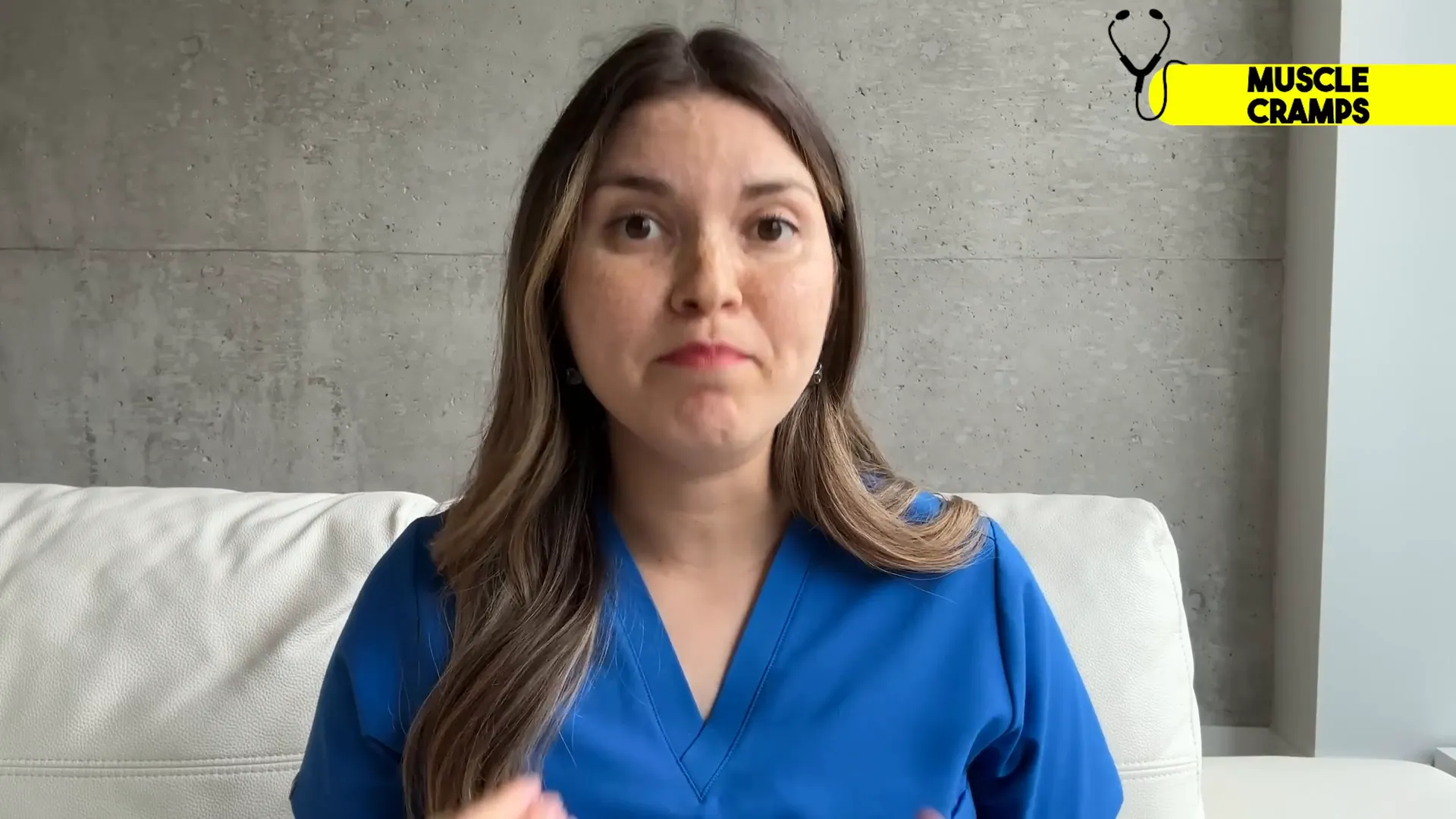 Person experiencing muscle cramps at night