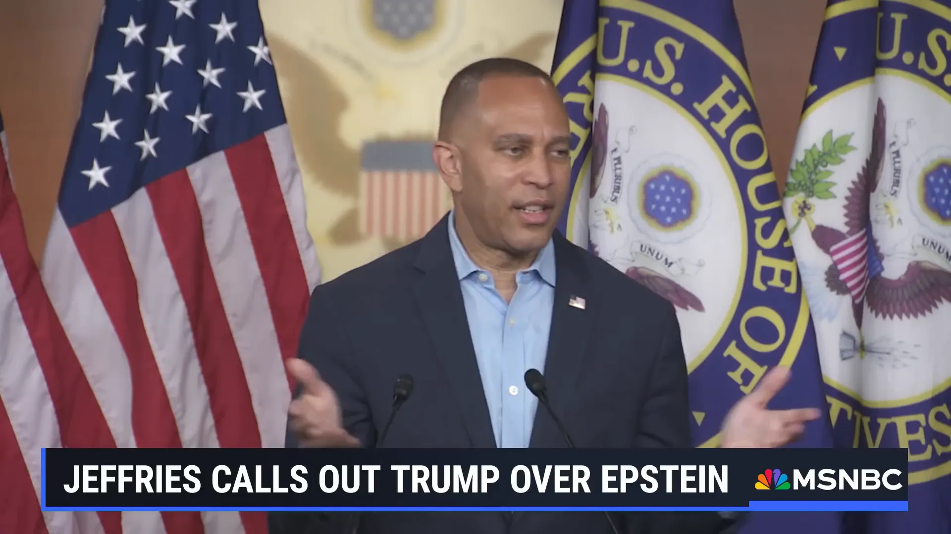Jeffries addressing the Jeffrey Epstein controversy