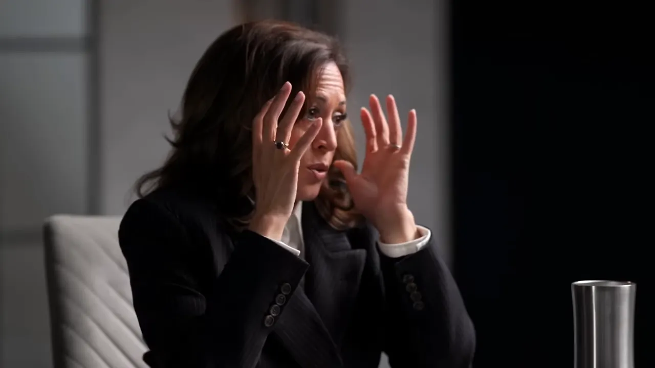 Harris describing her state of shock on election night