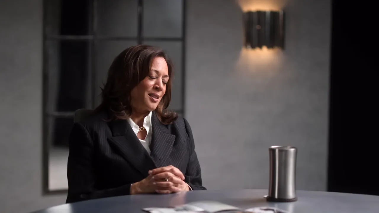Harris speaking about her mother and how her mother's spirit remains with her