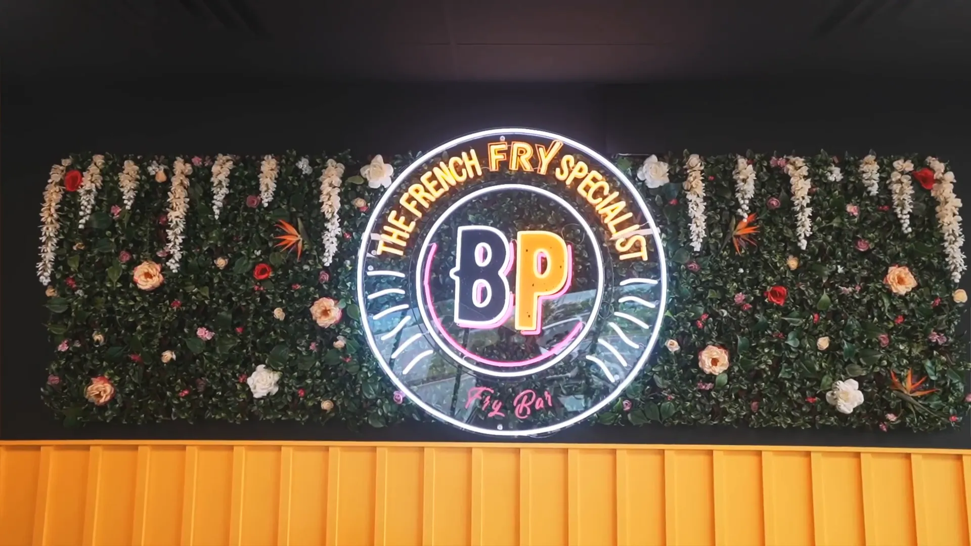 Buena Papa's selfie wall for customer photos