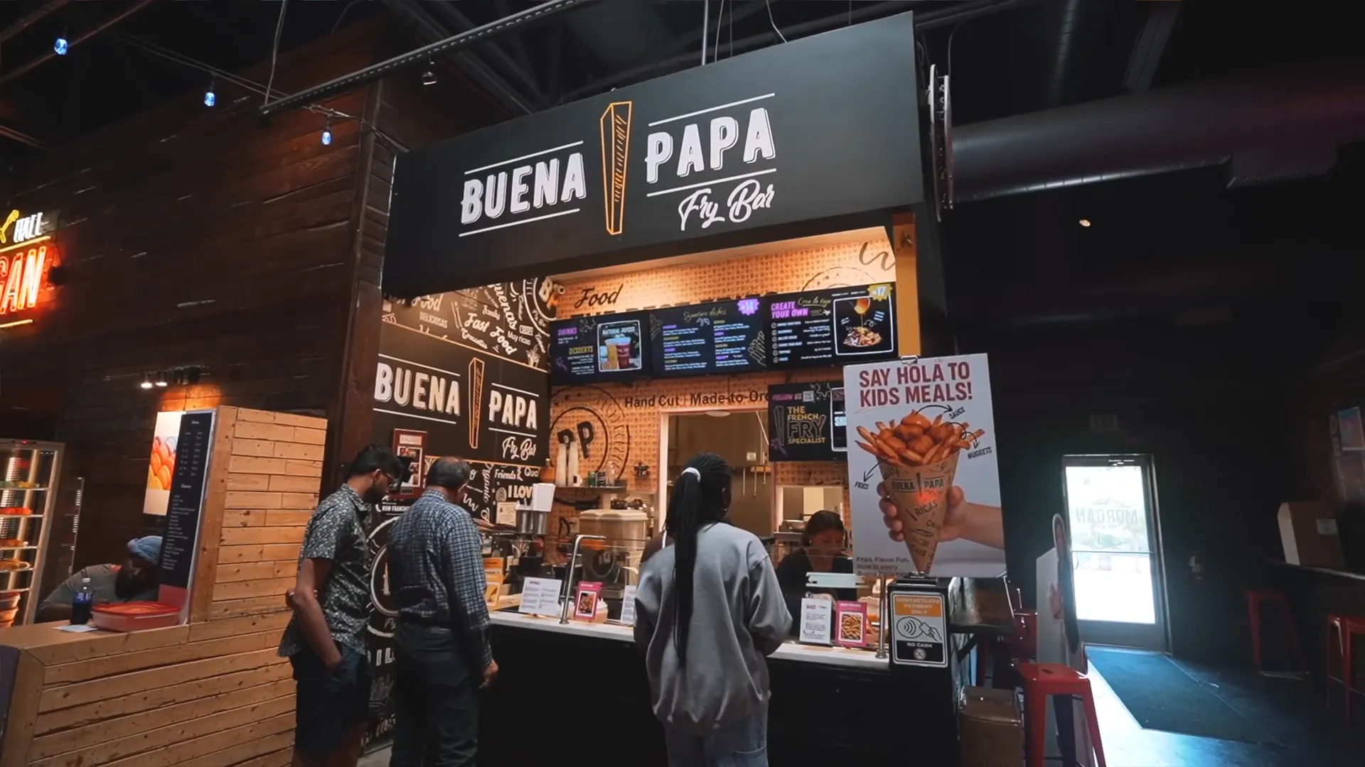 Buena Papa's first store at Morgan Street Food Hall