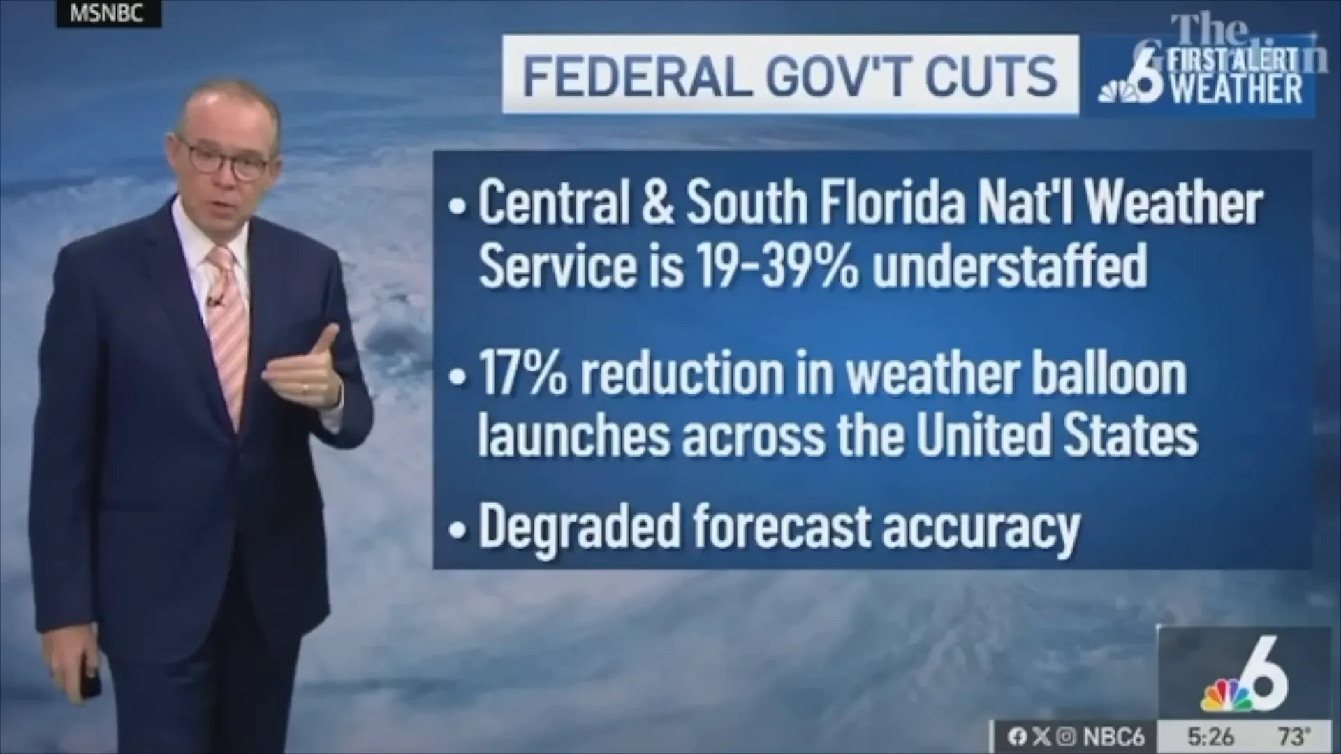 Weather service understaffing warning
