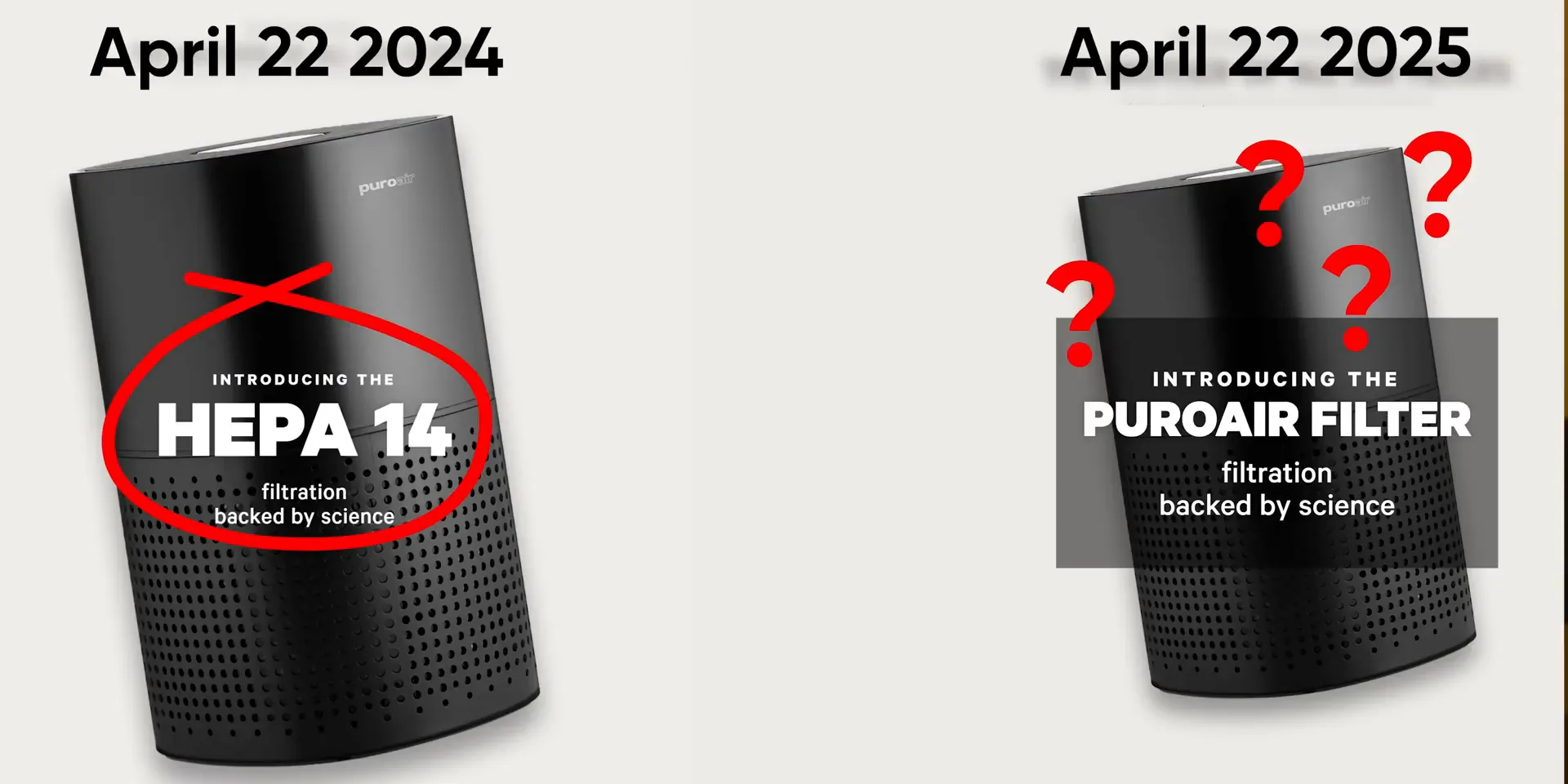 Discussion about HEPA 14 filter claims and legal battles with competitor