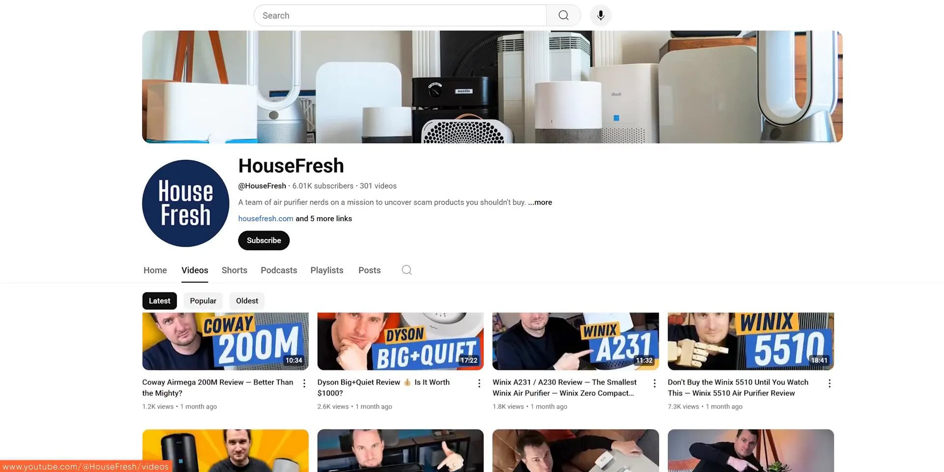 House Fresh back online and continuing independent reviews