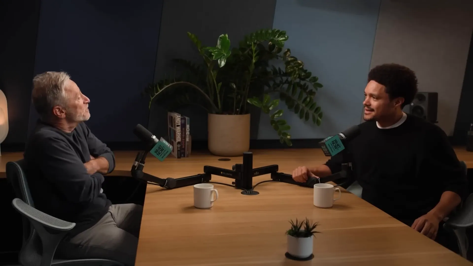 Jon Stewart and Trevor Noah in conversation