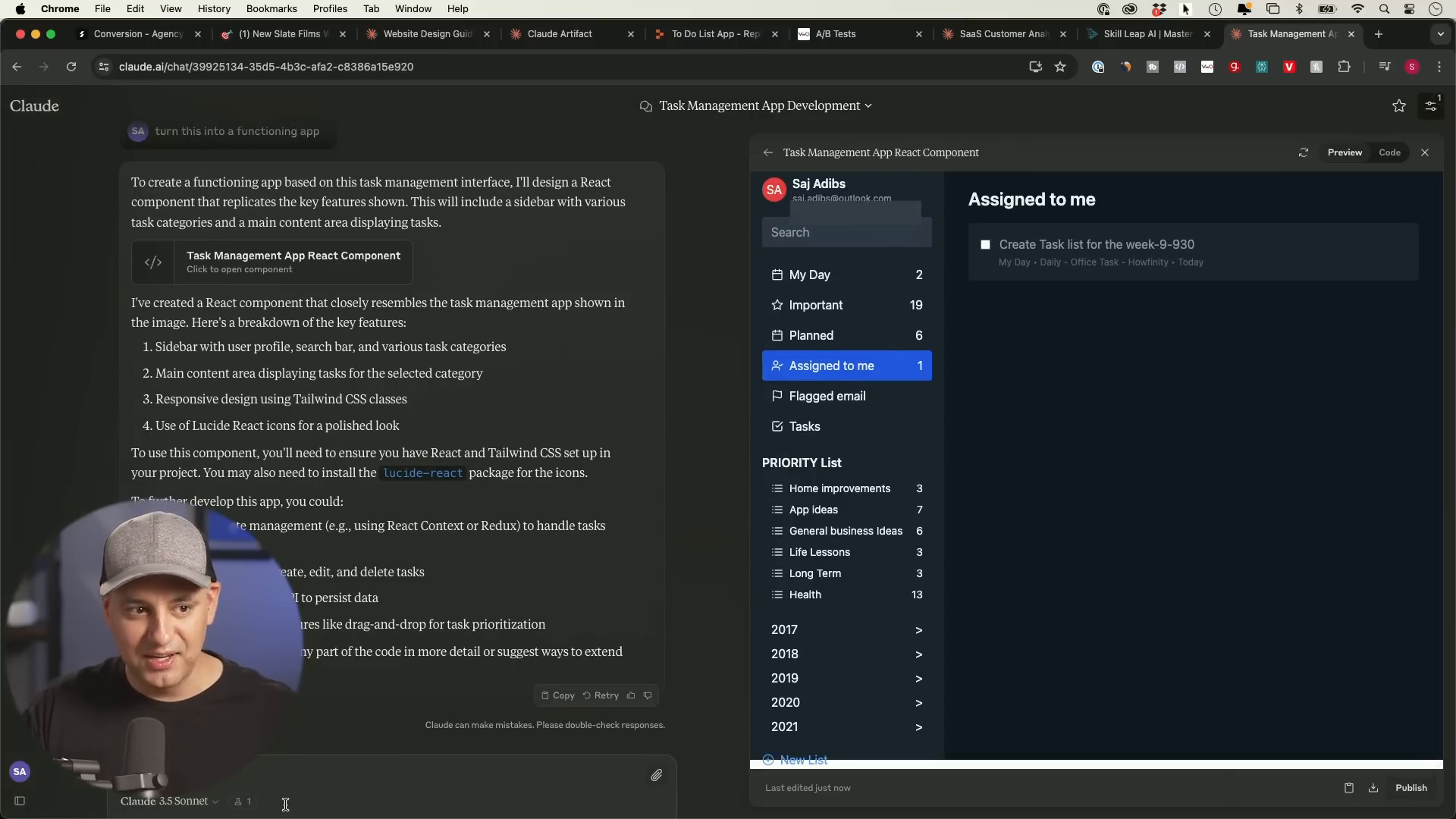 Adjusting the app functionality