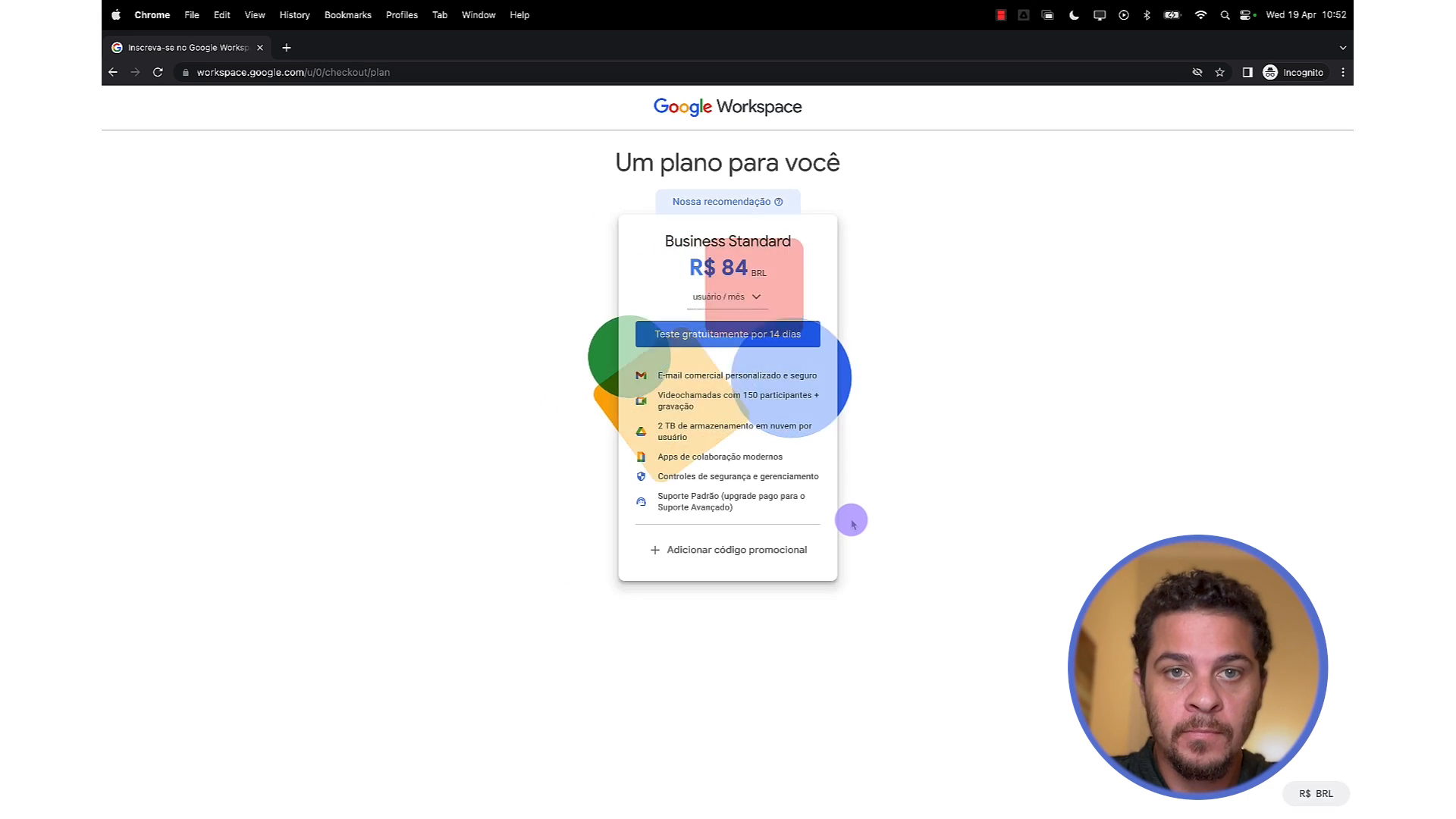 Configuração do primeiro usuário