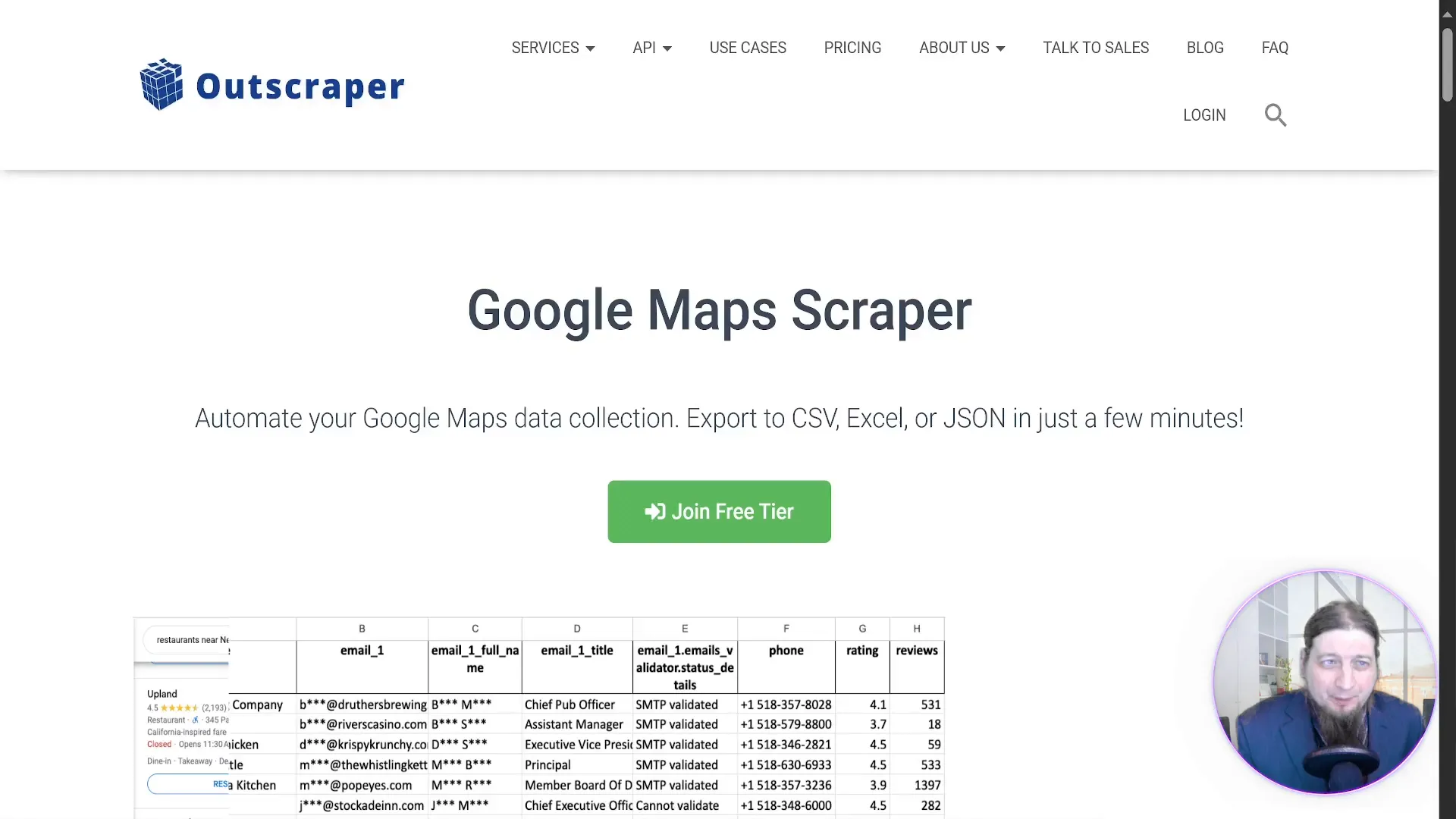 Outscraper pricing and features overview