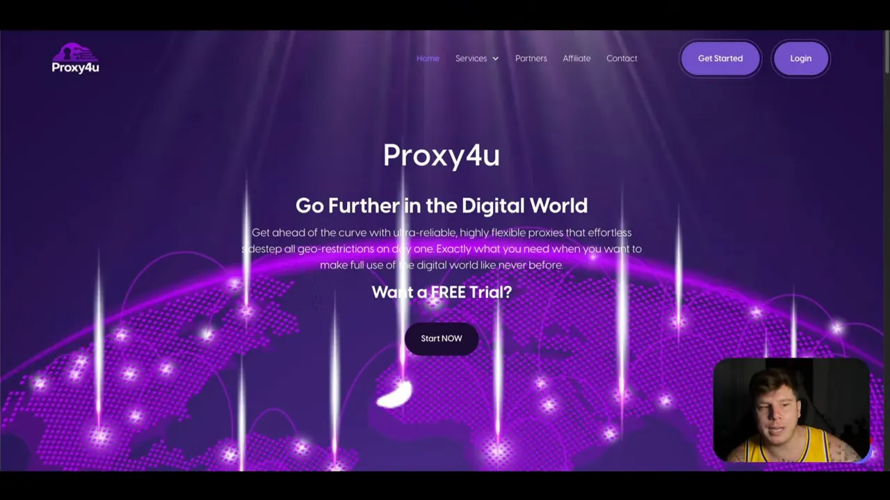 Proxy4U dashboard showing residential proxy options