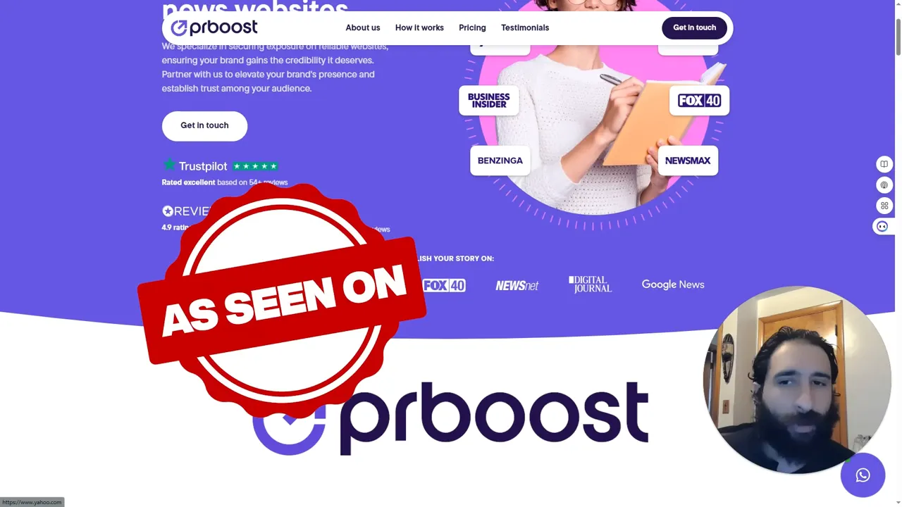 PR Boost as seen on badge example