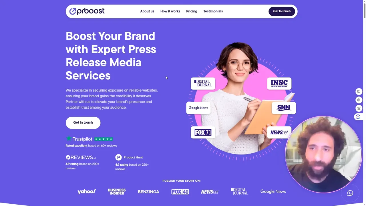 Presenter explaining what makes a press release stand out