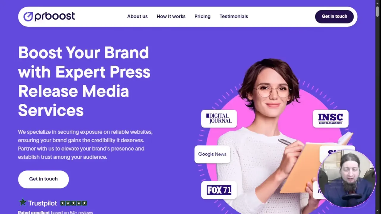 Intro frame: Host welcoming viewers and introducing PR boost concept