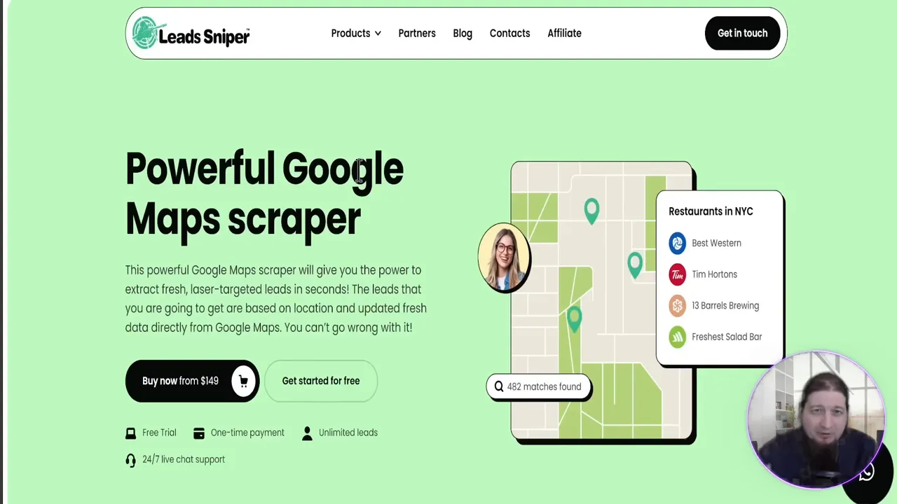 Lead Sniper pricing and feature highlights