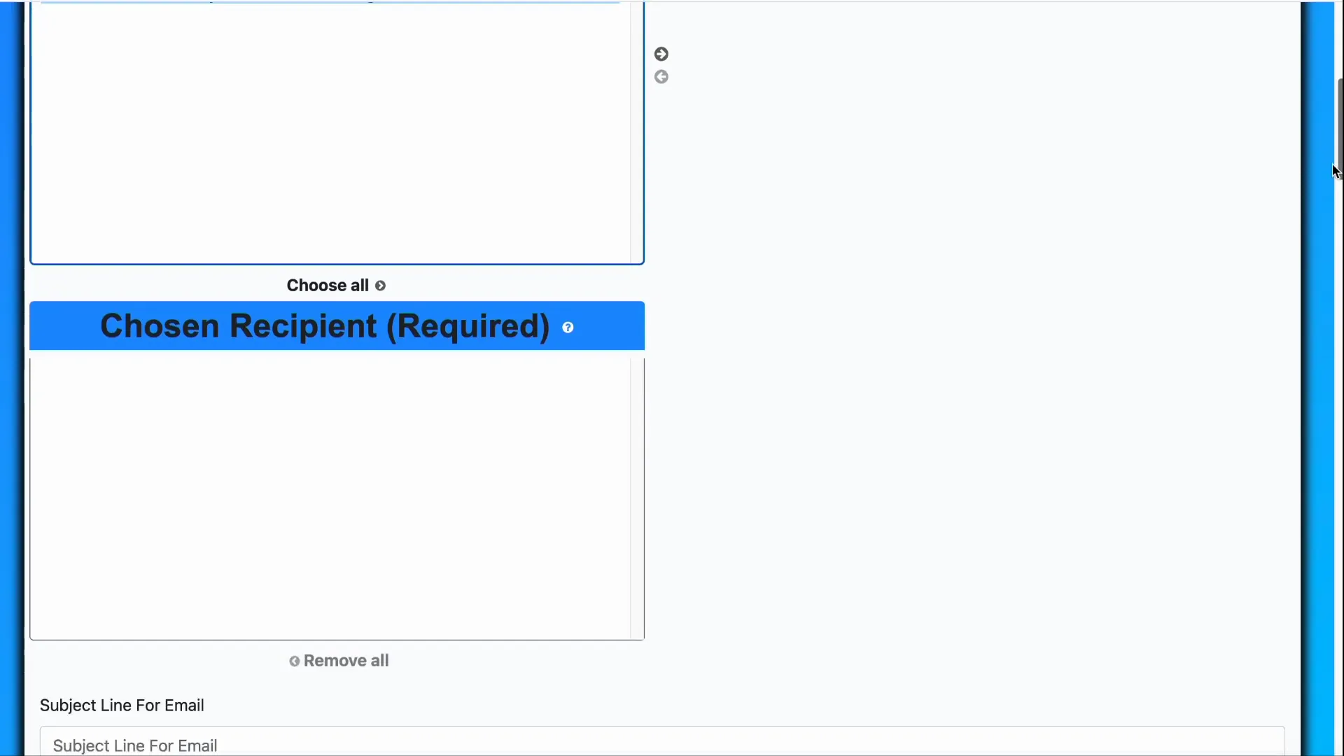Send customer communication dialog with email selected