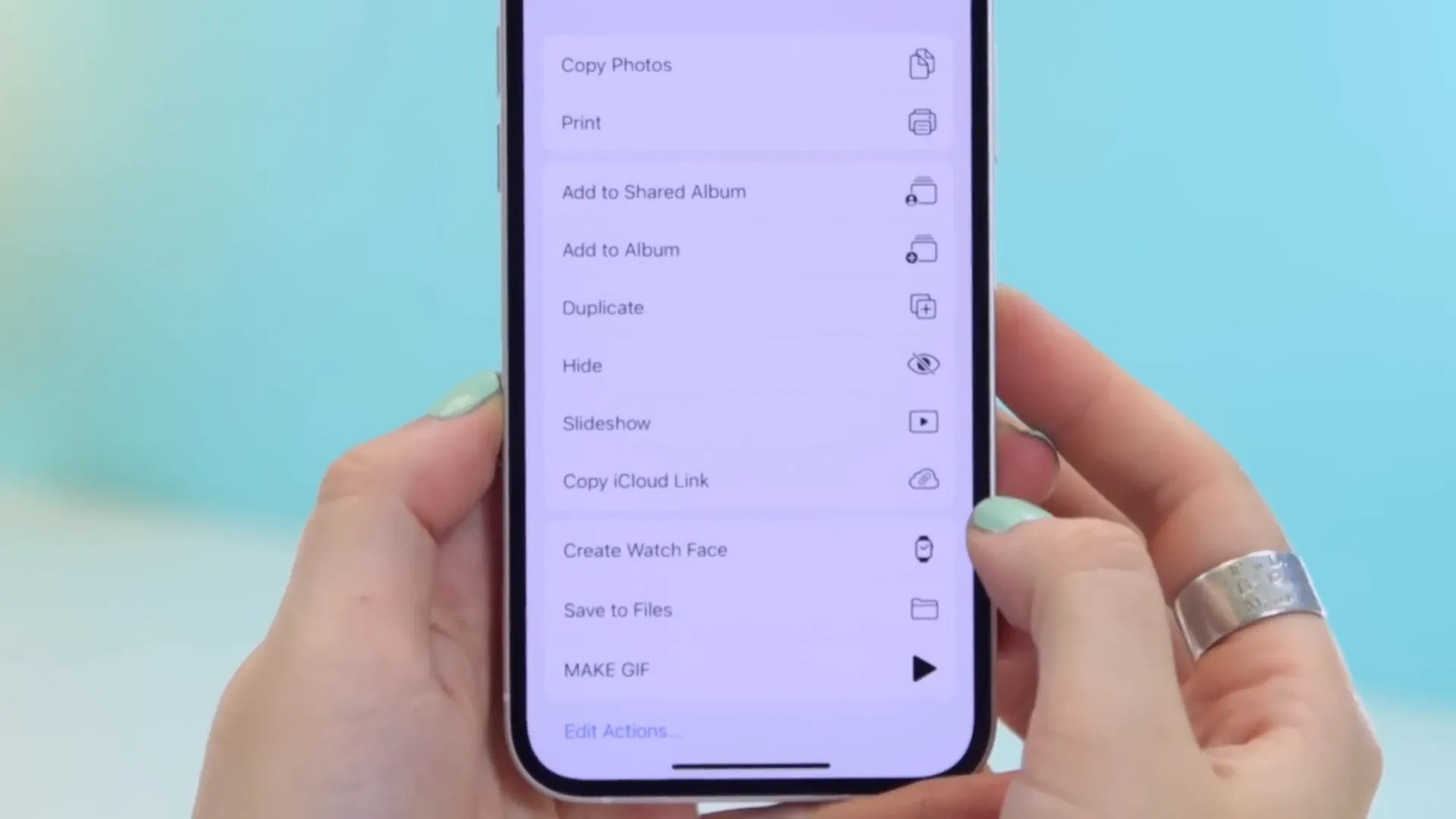 Hiding photos on iPhone 12