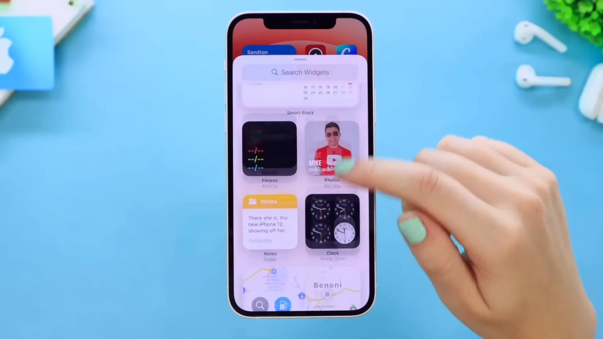 Adding widgets to iPhone 12 home screen