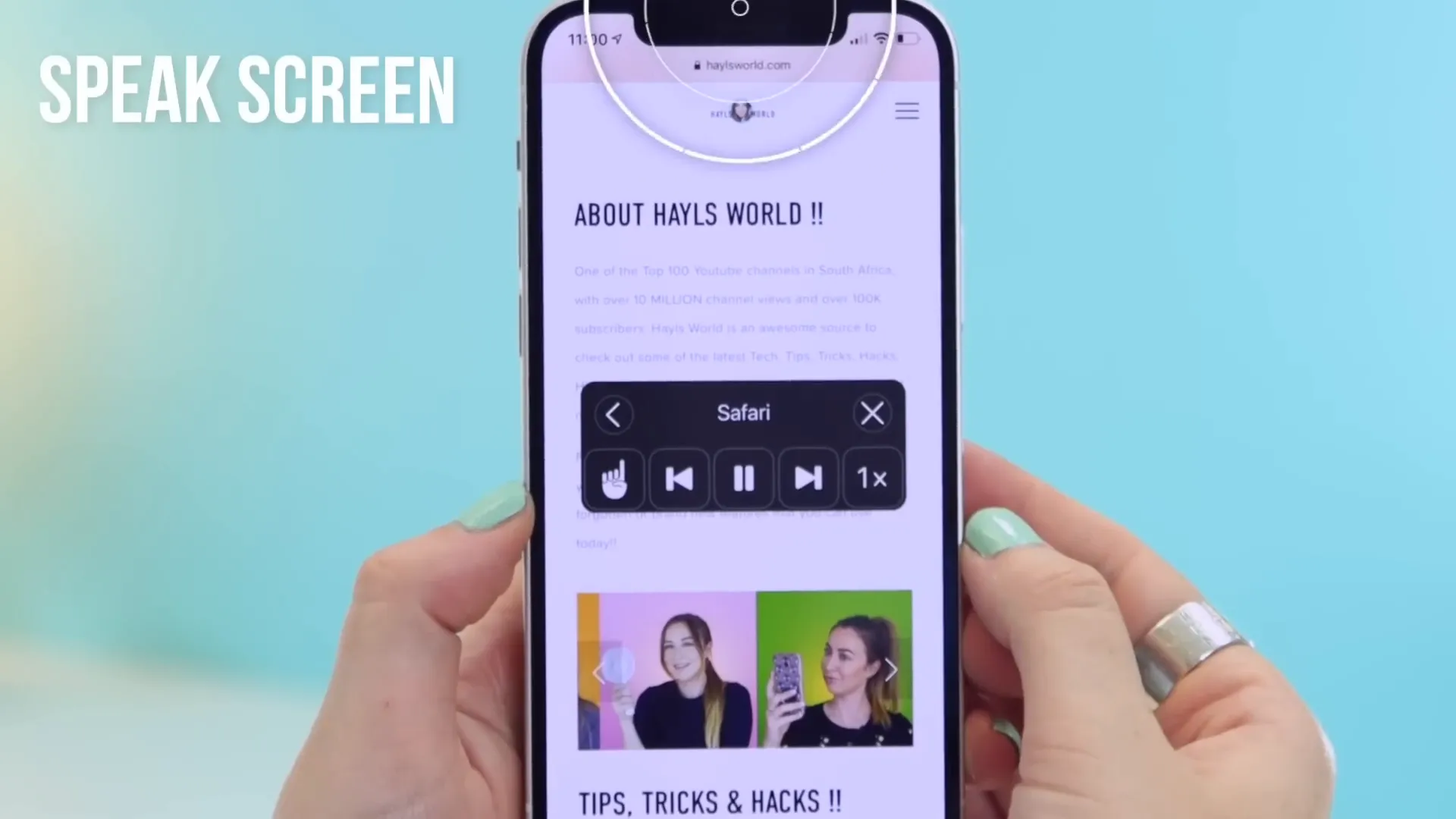 Activating text-to-speech on iPhone 12