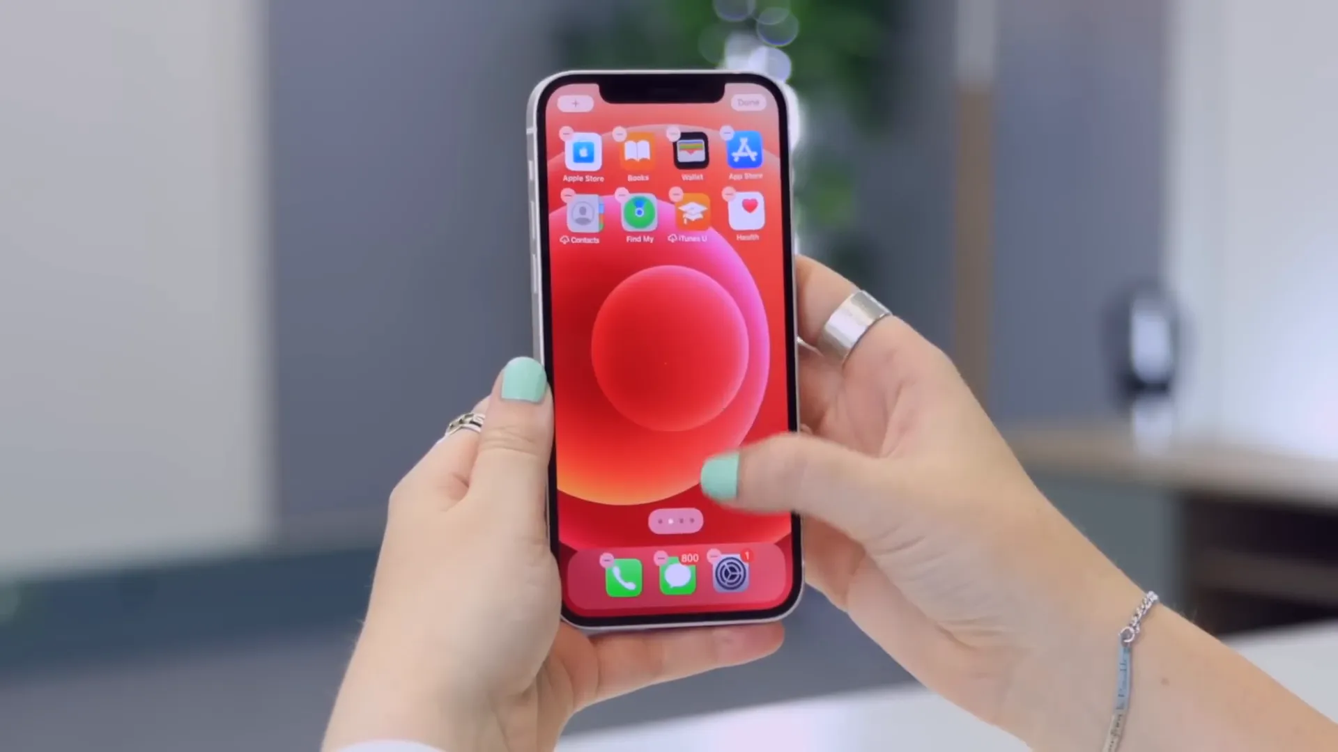 Managing home screen pages on iPhone 12
