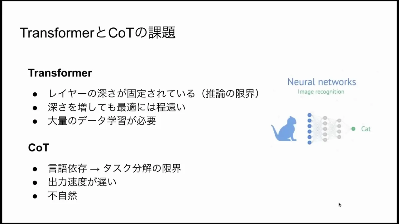 Illustration of a neural net with fixed depth and why fixed depth limits dynamic computation