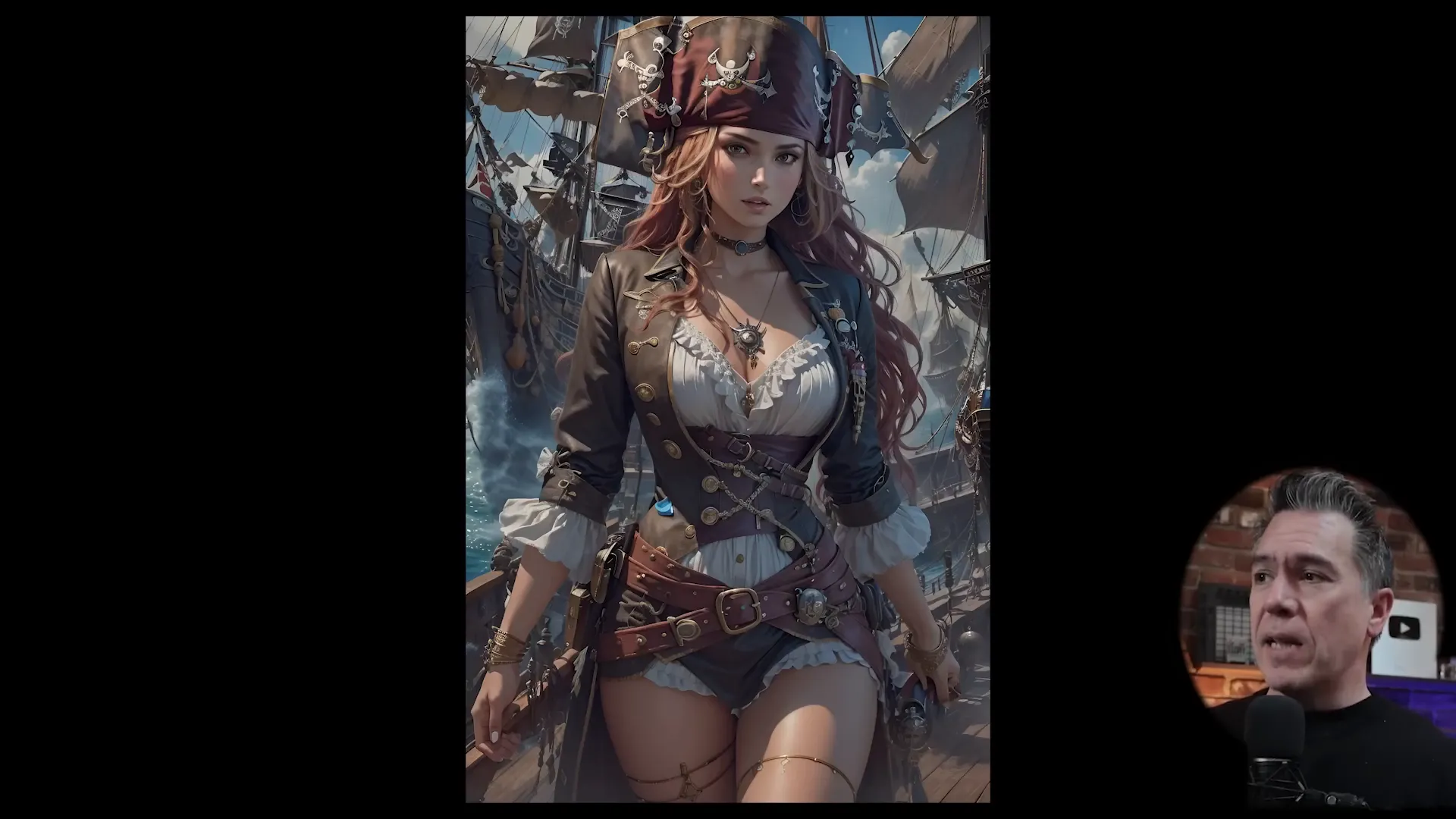 Testing with pirate character image