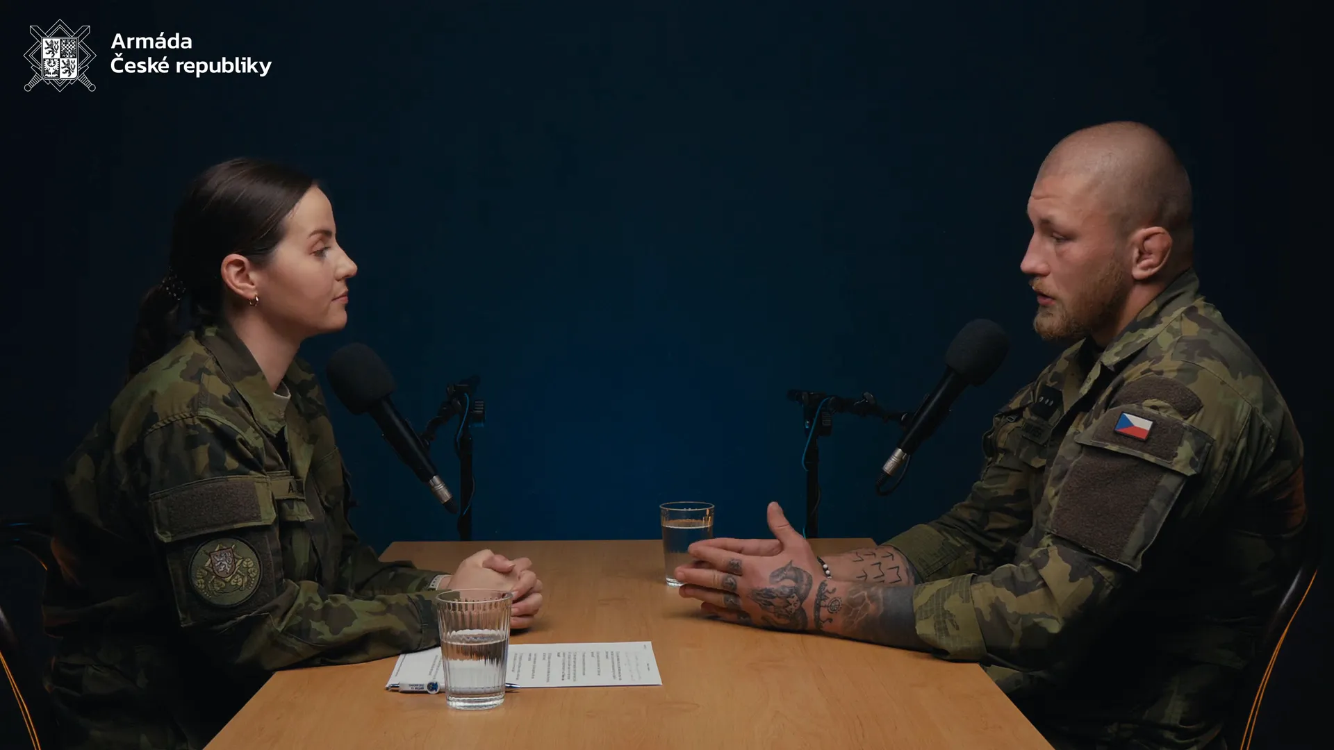 Dominik Humburger in military training and instructing