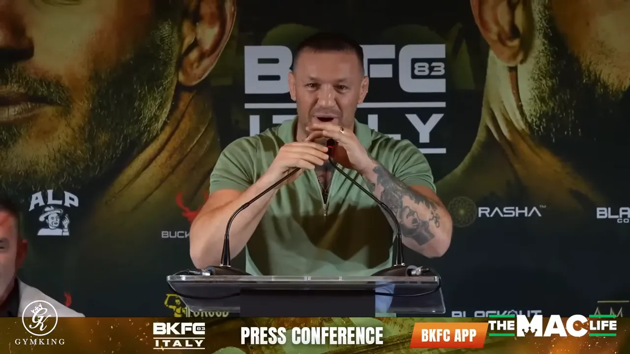 Introducing my business partner Il Grande Capo at the Rome press conference