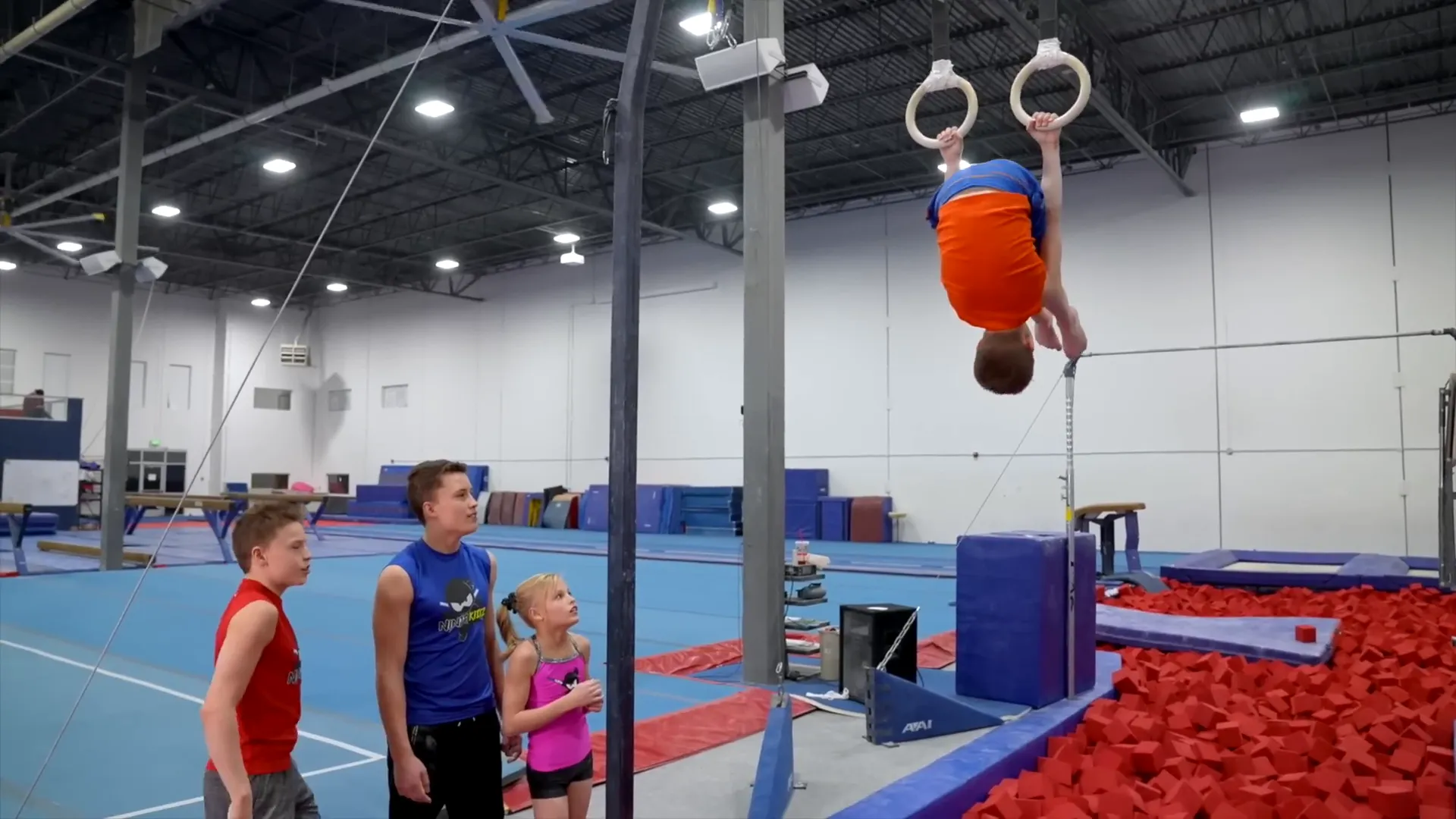 Paxton showing strength on the rings