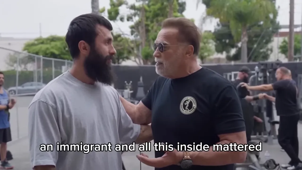 Conversation referencing Anatoly's background in powerlifting and as an immigrant