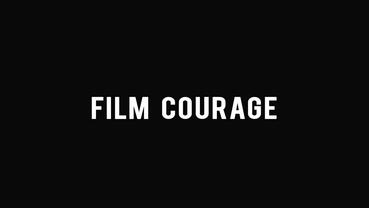 Film Courage title card on black background