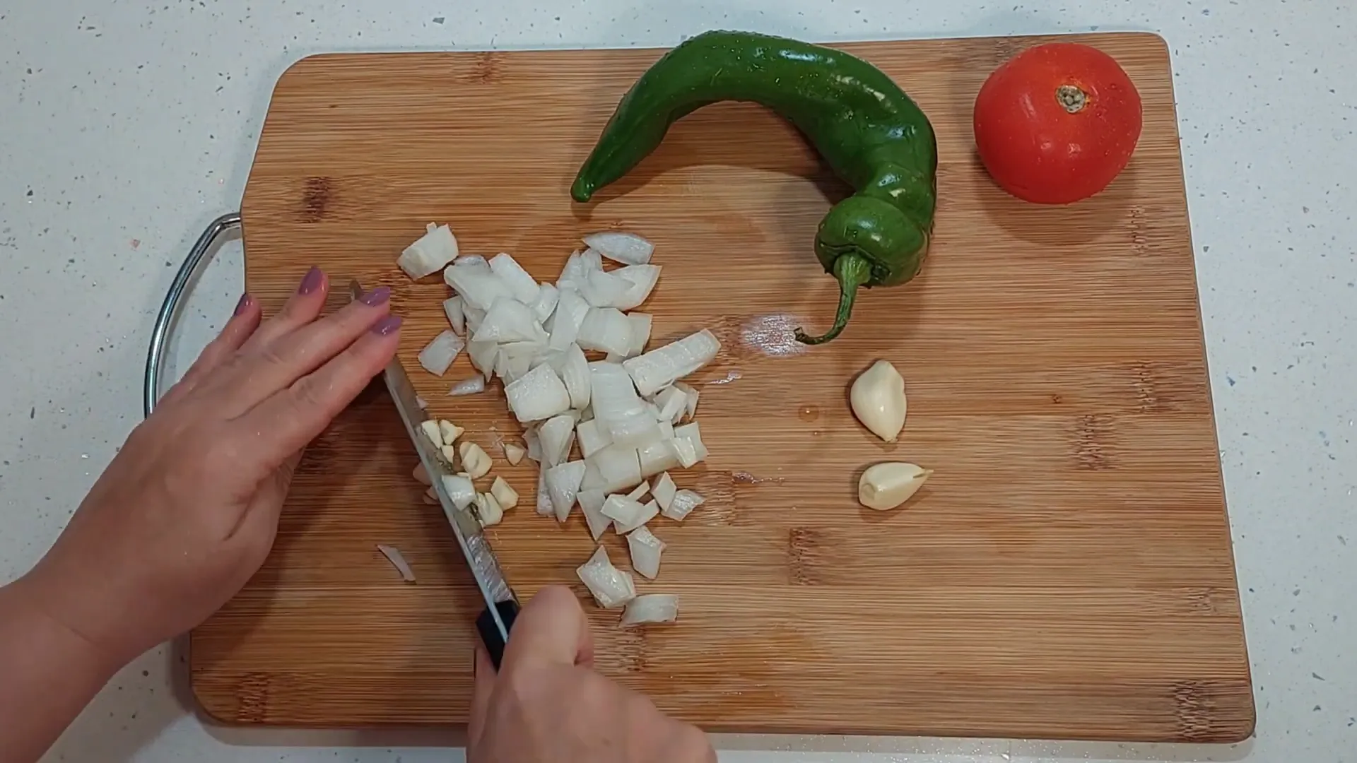 Preparación de la receta con Olla GM H Deluxe Fry