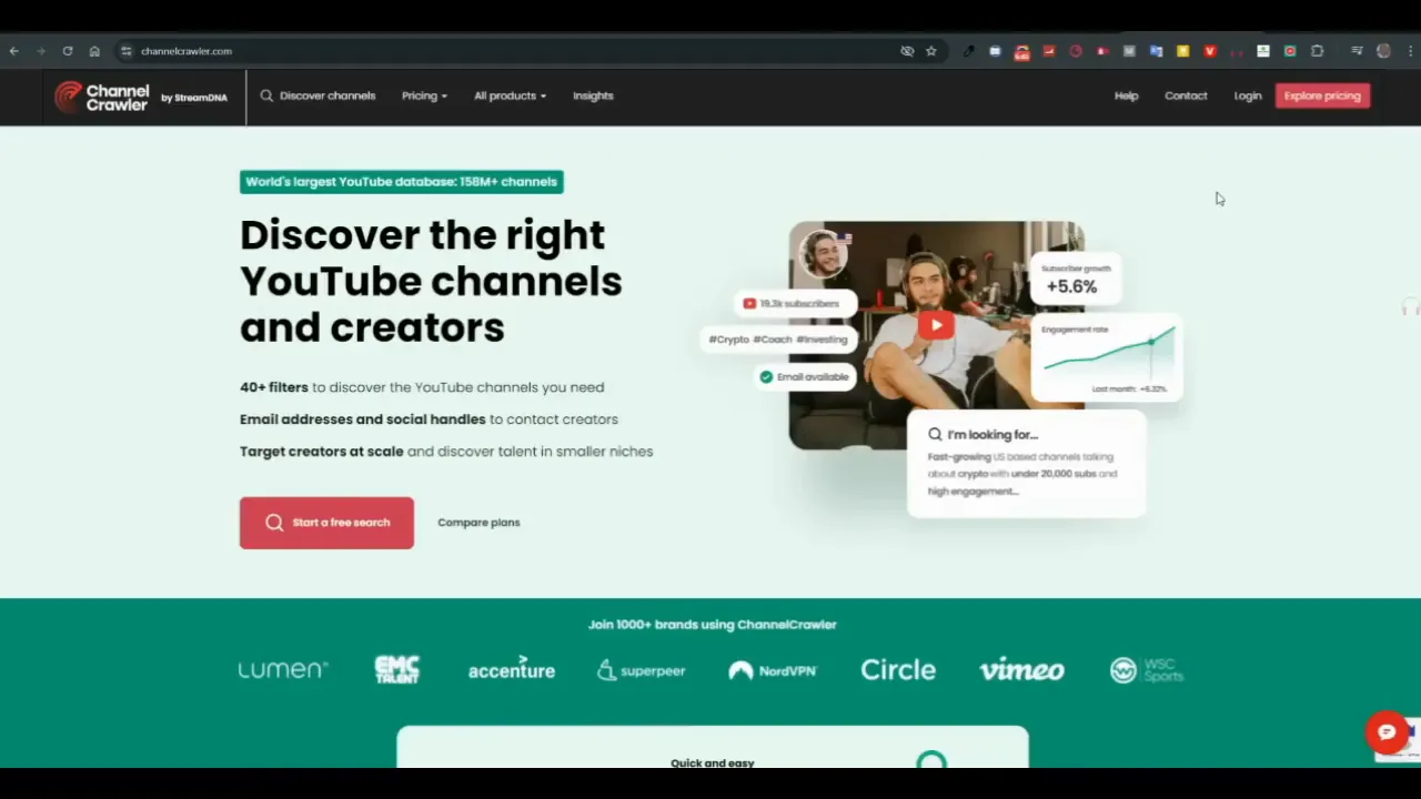 Channel Crier sendo utilizado