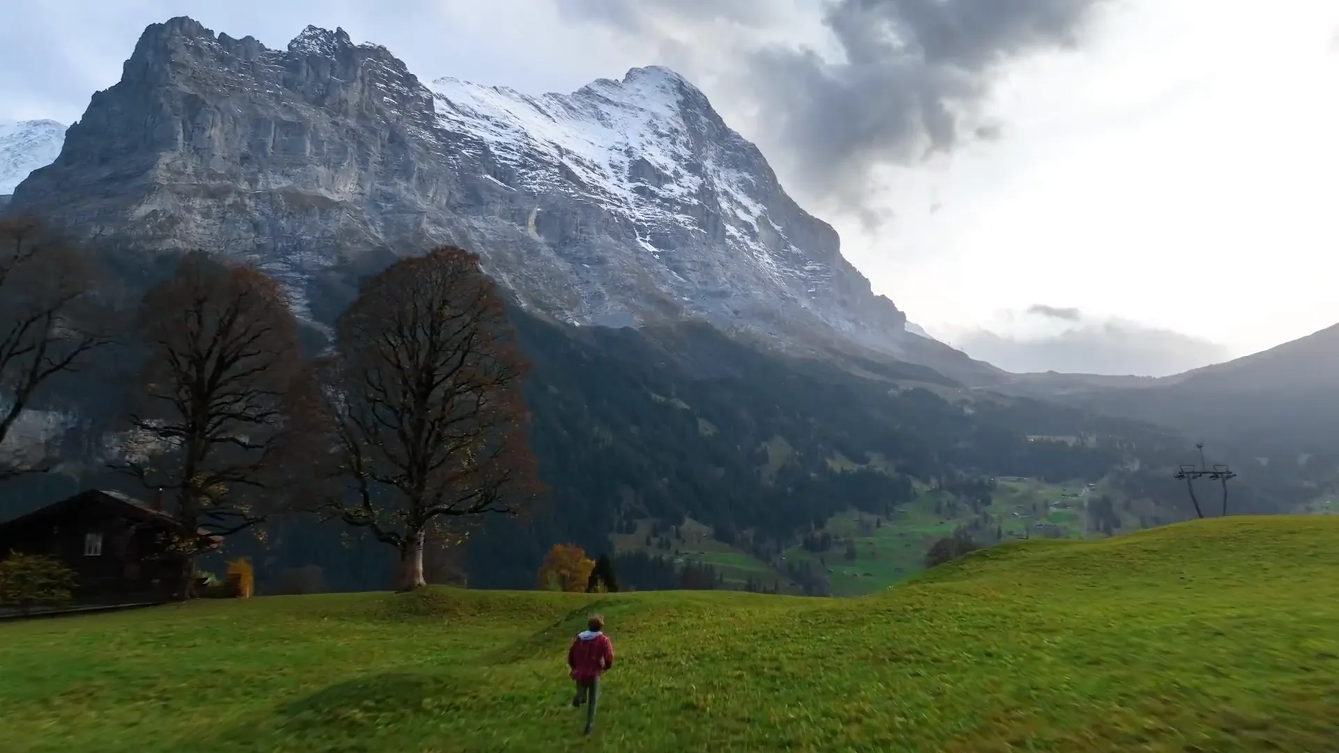 Walensee with mountains in the background