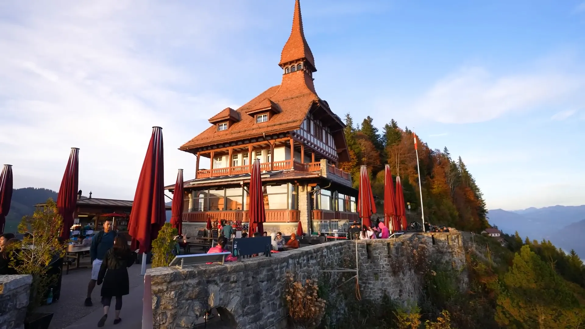 Sunset view from Harder Kulm